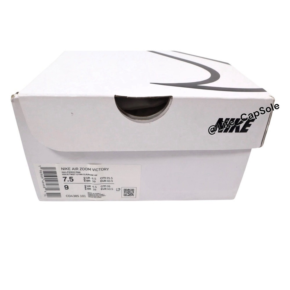 Size‎ 7.5 Nike Air Zoom Victory Track Distance Spikes Mens CD4385-101 / Womens 9 - Picture 6 of 12